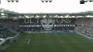 Oprawa Legia - Spartak - Nienawidzimy wszystkich
