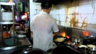 WOK Cooking at a Fine Chinese Restaurant Cafe in Jiande City, Xin'anjiang