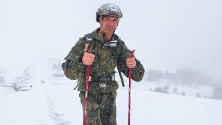 Скоростное восхождение на вершину горы Чапал высокогорных подразделений ЮВО