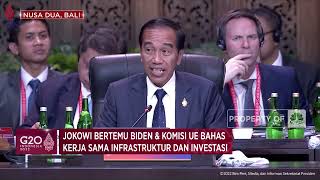Jokowi, Biden & Komisi UE Bahas Kerja Sama Infrastruktur dan Investasi