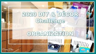 2020 DIY & Decor Challenge - ORGANIZATION || Under Sink Organization Ideas || Organize With Me