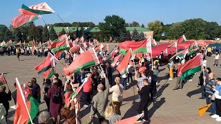 С иконами, оркестром и автопробегом: в Бресте прошел митинг в поддержку Лукашенко