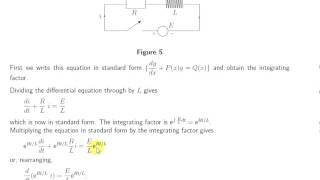 LR circuit - Integrating Factor Method