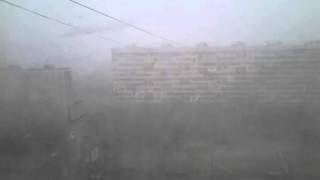 Snow in Moscow (7.05.2014) - Майский снег в Москве