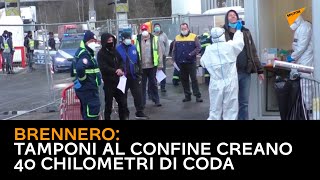 Brennero: tamponi al confine creano 40 chilometri di coda
