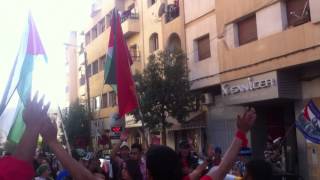المغرب// الشعب يريد إسقاط النظام تعلو في سماء حي الأطلس