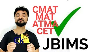 JBIMS process. How When to apply via CMAT ATMA MAT CET.