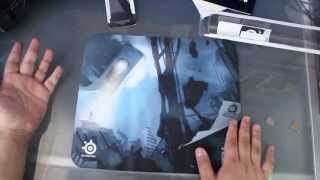 Unboxing Mouse Pad QCK SteelSeries Portal 2 Spanish