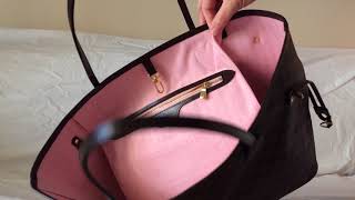 Neverfull MM Replica vs. Authentic Damier Ebene bag