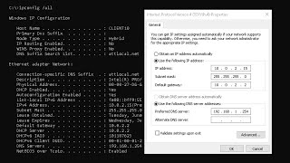 Microsoft Windows TCP/IP Configuration Overview