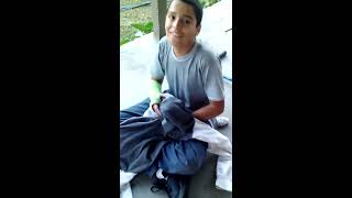 Hand down his pants