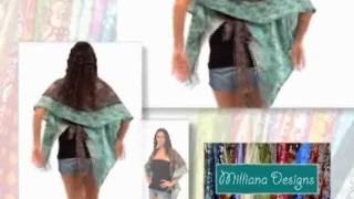 How to tie your Milliana Designs silk wrap skirt made from Vintage Indian Sari Silk VIDEO 1