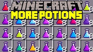 Minecraft MORE POTIONS MOD! | NEW POTION EFFECT! INFINITE HEALTH & MORE! | Modded Mini-Game