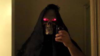 Grim Reaper Costume: Custom glowing eye test #1