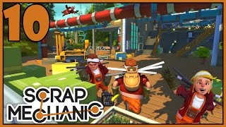 Monorail With Wheels - Scrap Mechanic Gameplay - Part 10 [Let's Play Scrap Mechanic]