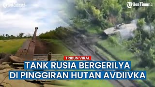 Detik-detik Tank Rusia Tembaki Posisi-posisi Tentara Ukraina di Avdiivka