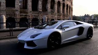 ► Lamborghini Aventador on the road