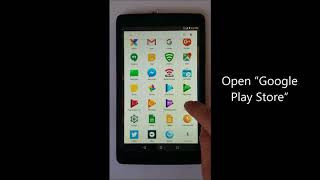 Alcatel Tablet setup
