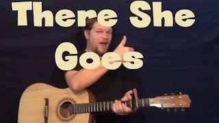 There She Goes (The Las) Easy Guitar Lesson How to Play Tutorial