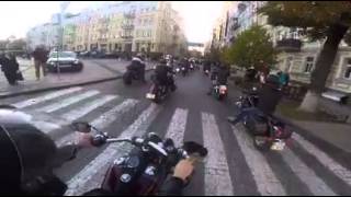 Harley Davidson закрытие мотосезона, Софиевский собор