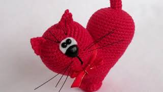 Сердце Кот амигуруми