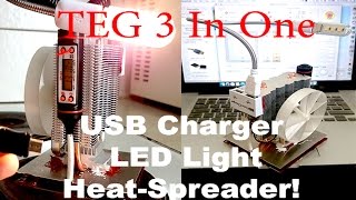 DIY Portable Generator 3-In-One (Electricity From Heat)