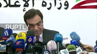 Lebanon: Minister of Information Kordahi announces resignation​