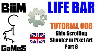 Construct 2 - Tutorial 008 - Side Scrolling Shooter (Pixel Art) 08 [Life Bar]