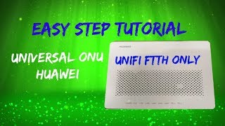 how to configure universal onu  huawei
