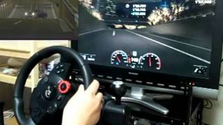 GT5ドリフト RX-7 FC3S in SS Route 5（ハンドル視点）