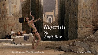 Nefertiti body-painting by Amit Bar