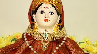 Varalakshmi vratam kalasha alankaram easy method with blouse piece.