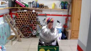 DISFRACES originales caja sorpresa humana !!!