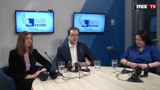 Григорий Померанцев, Илона Ансоне, Ивета Кравале в программе "Деловая среда"