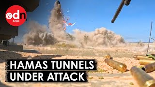 Israeli Forces target Hamas’ Tunnels Under Gaza City