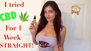 I TRIED CBD FOR ONE WEEK STRAIGHT...& this is what happened (depression & endometriosis treatment)