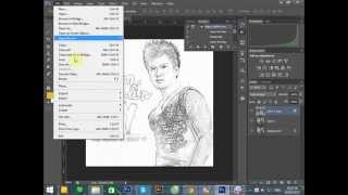 Chuyển ảnh thành tranh chì trong photoshop cs6 tự động
