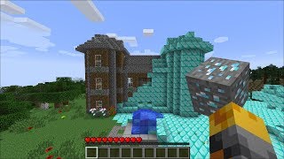 Minecraft DIAMOND HOUSE MOD / TRANSFORM ANY HOUSE IN TO DIAMOND !! Minecraft
