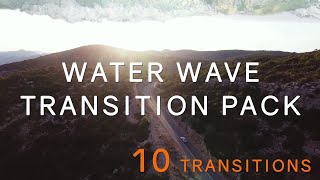 Realistic Water Wave Transitions Pack After Effects Templates