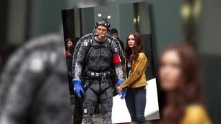 Megan Fox Gets Flirty With Alan Ritchson on 'Teenage Mutant Ninja Turtles' Set - Splash News