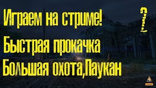 SZone Online Reborn:Играем на стриме!Быстрая прокачка перса с самого нуля! #2 (Большая охота,Паукан)