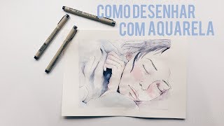 SPEED PAINTING COM AQUARELA