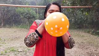 Babai learns colors with balloons ! Balloon Pop | Part 29