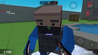 Девочка играет с читами в BLOCK STRIKE(читы в блок страйке???-!!!)