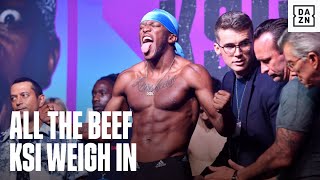 "F*** JAKE PAUL" - All Of The Beef At KSI's CRAZY Weigh In