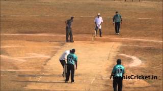 Krishna Satpute Bowling in kankavli Tennis Cricket