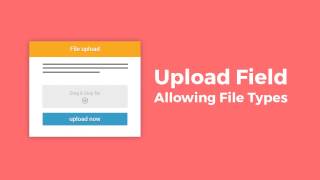 Changing the Allowed File Types in the Upload Field