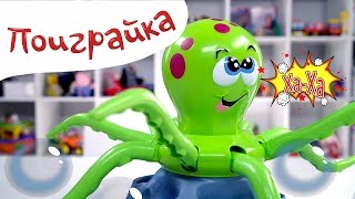 ?Веселый осьминог Жоли? Ам Ням? и сказка на ночь✨- Om Nom Cut the Rope - Поиграйка с Катей