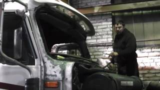 #17. International9400. Ремонт. Покраска кабины . Восстановление американского  тягача после ДТП