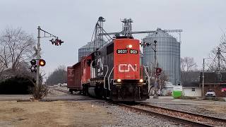 Canadian National Railway's ex-GM&O Sparta District local Baldwin - Percy, IL, 12/27/19
